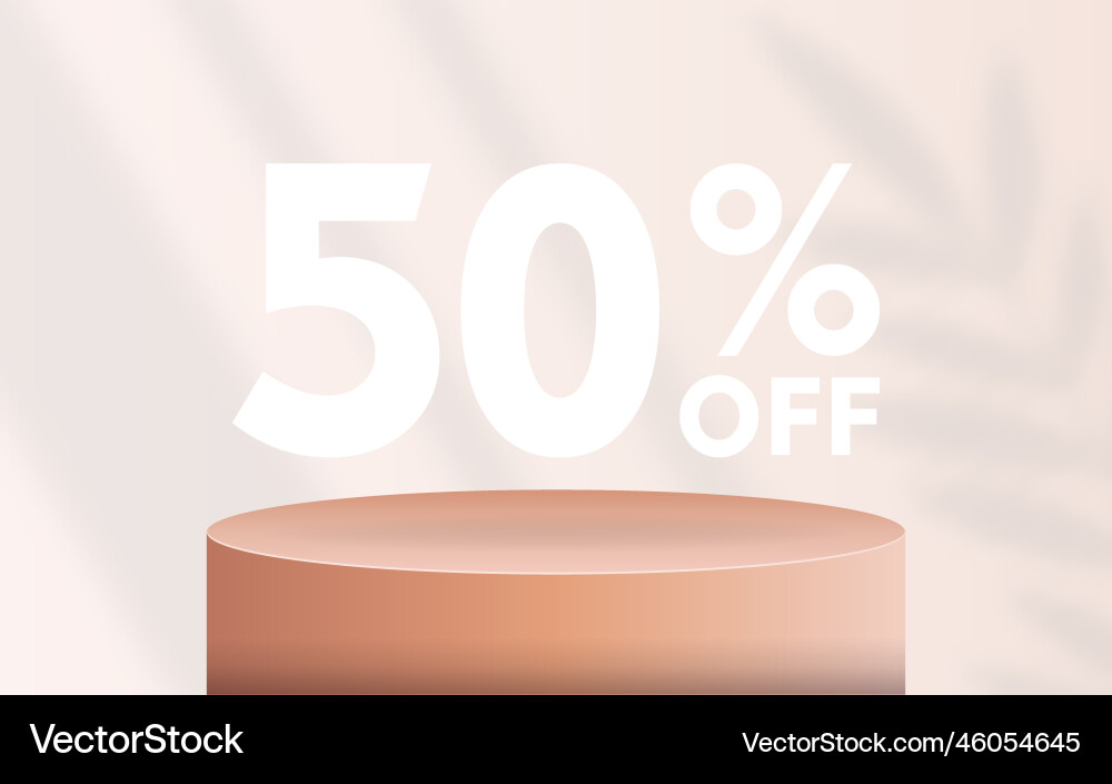 Abstract minimal scene on pastel background Vector Image