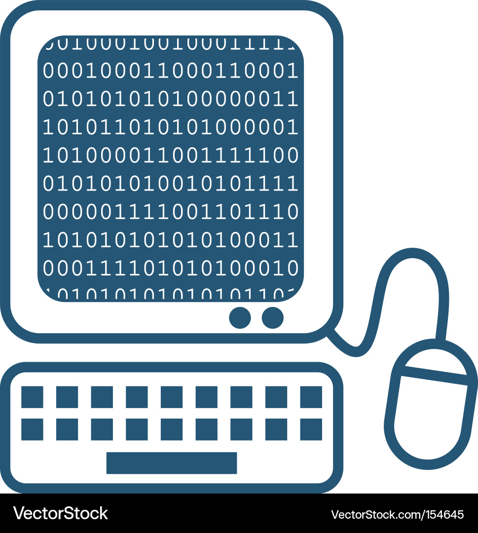 Binary Code Icon vector image