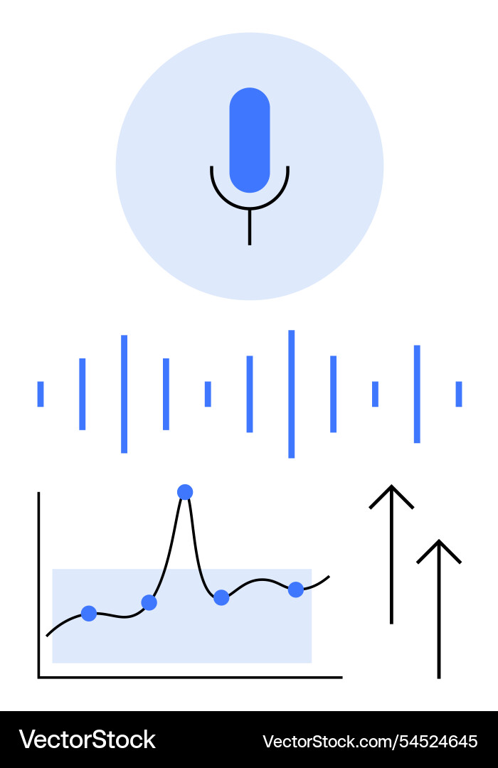 Digital communication and data analysis with sound Digital communication and data analysis with sound vector image