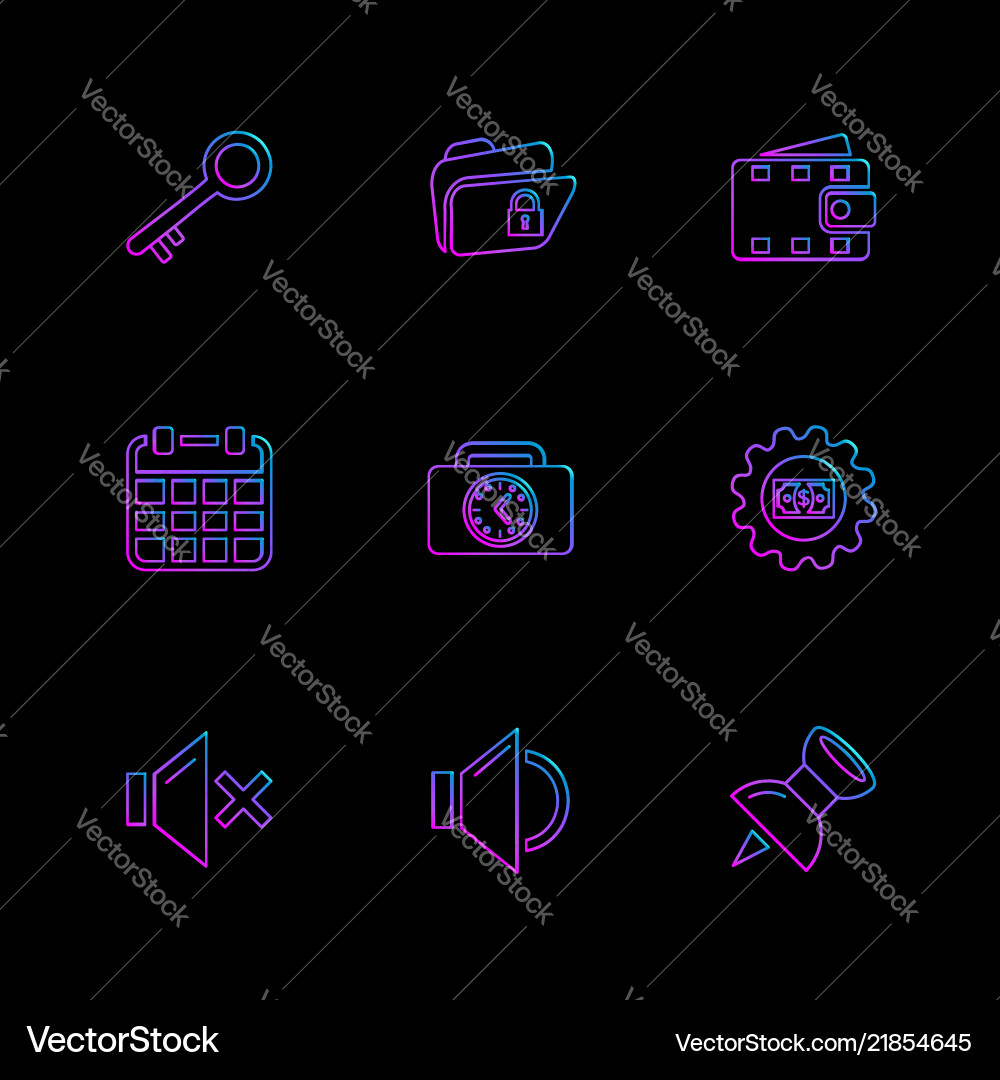 Document sound multimedia user interface vector image