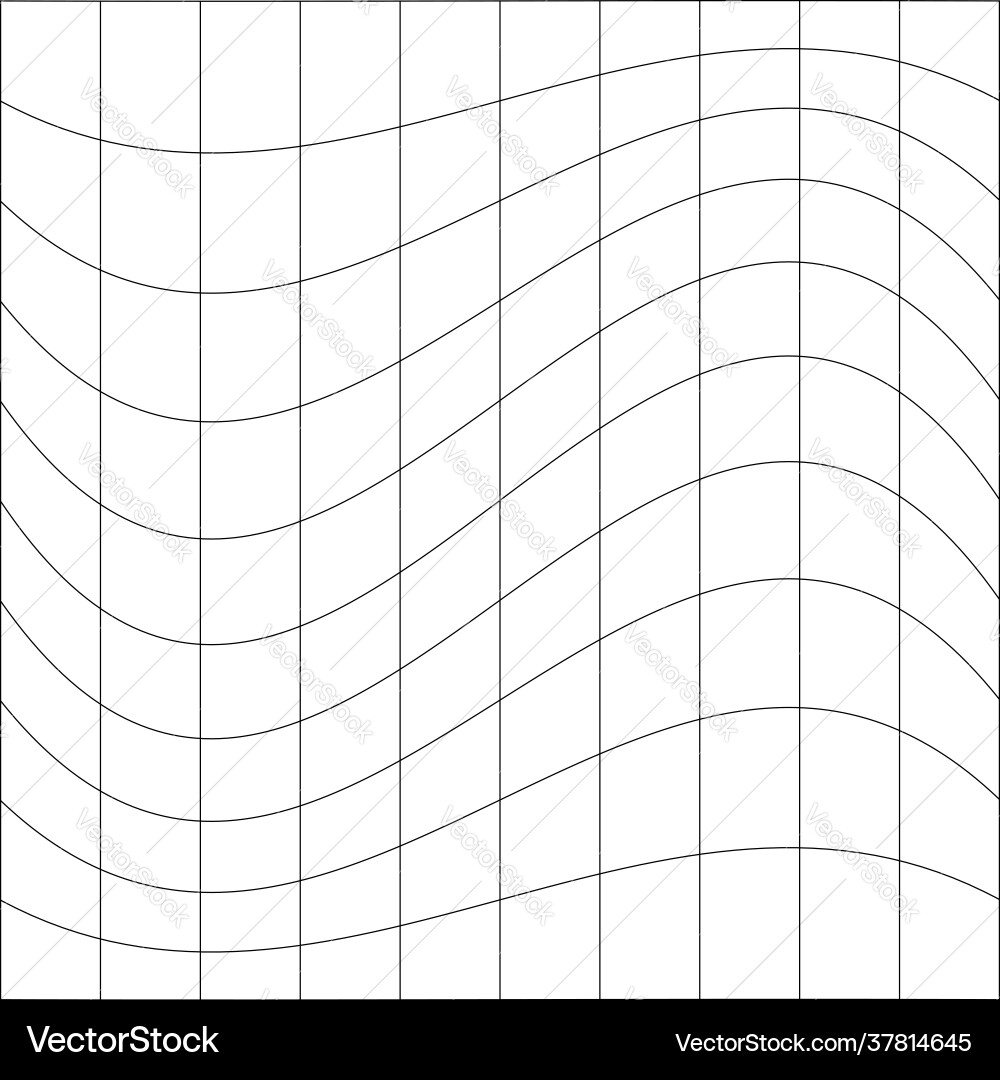 Grid mesh lattice grating with distort deform Grid mesh lattice grating with distort deform vector image