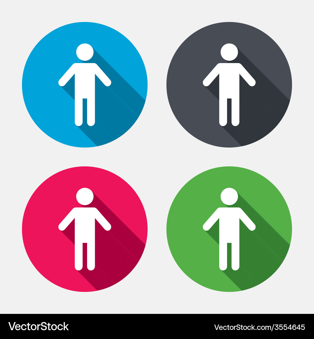 Male Person Icon - Zeichen Symbol vektorbild