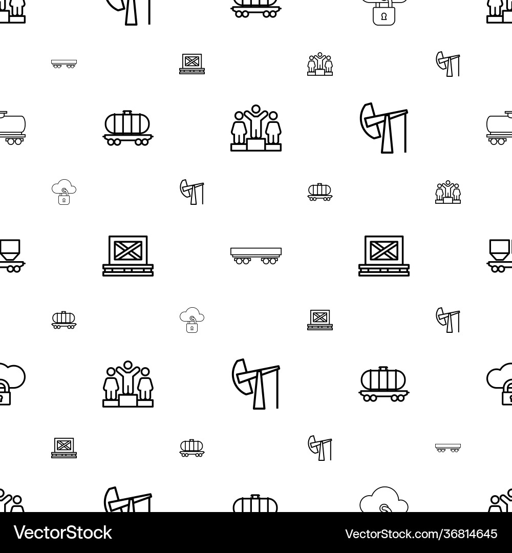 Platform icons pattern seamless white background Vector Image