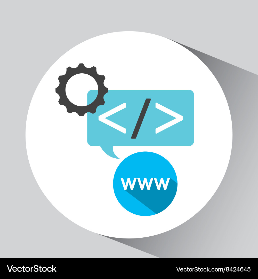 Software programming design vector image