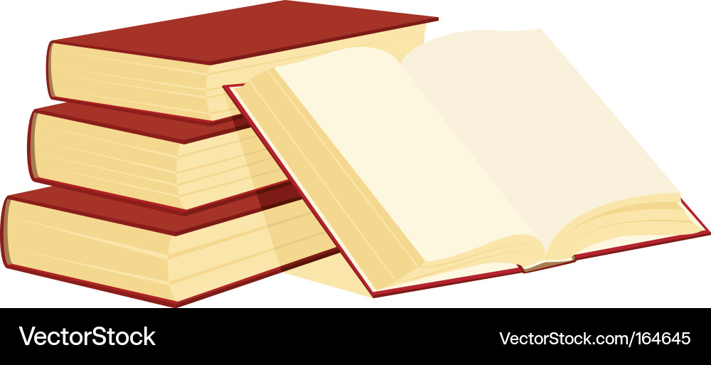 Stack of Books Vector Image