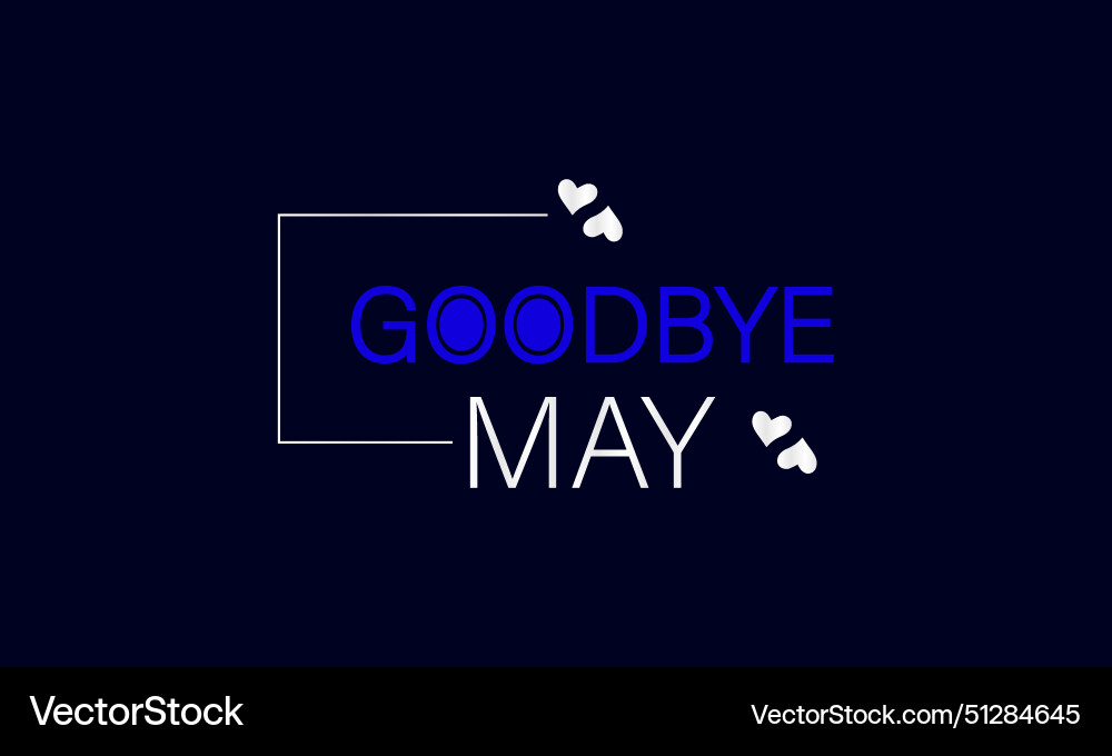 Stylishly parting ways with may a text Vector Image