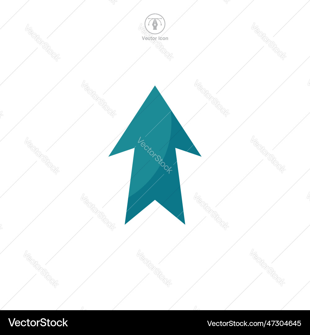 Up arrow icon symbol template for graphic and web Vector Image