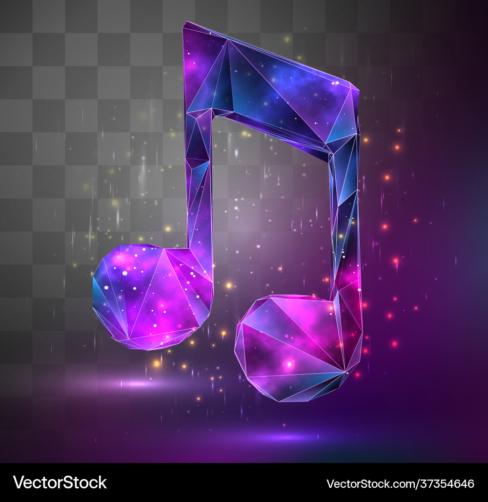 3d object on square mosaic background space Vector Image