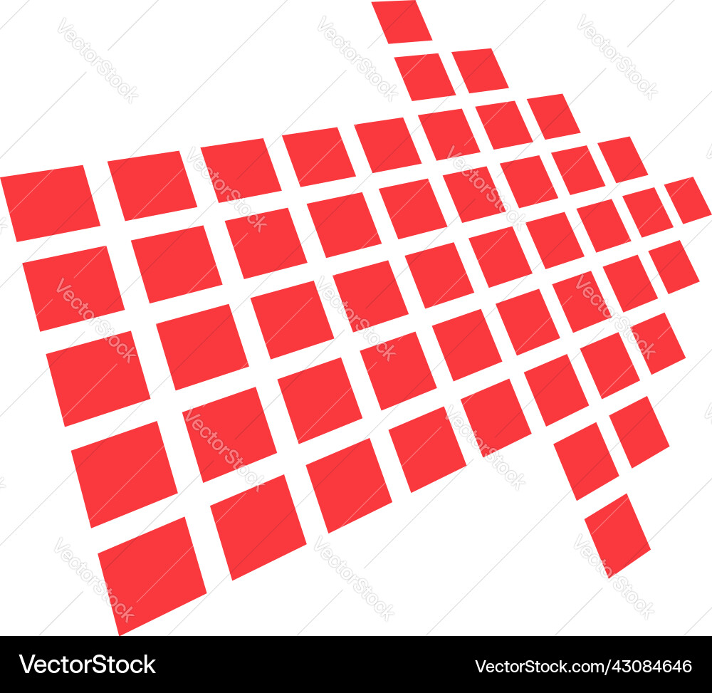 3d perspective arrow pointer icon cursor shape 3d perspective arrow pointer icon cursor shape vector image