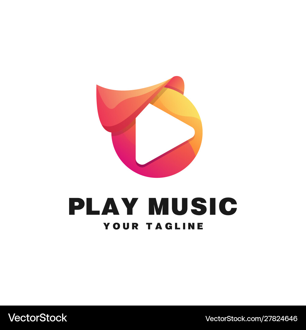 Play media logo Play media logo vector image
