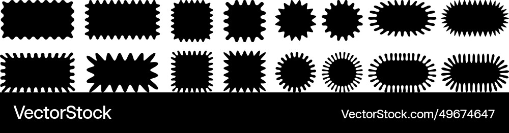 A groovy frame with wavy edge and simple y2k A groovy frame with wavy edge and simple y2k Vector Image