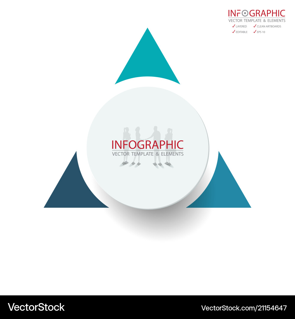 Abstract element infographics 3 option design Abstract element infographics 3 option design vector image