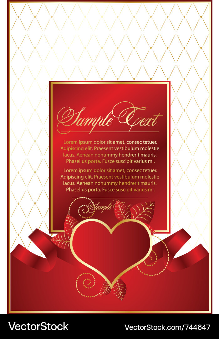 Background with heart Vector Image