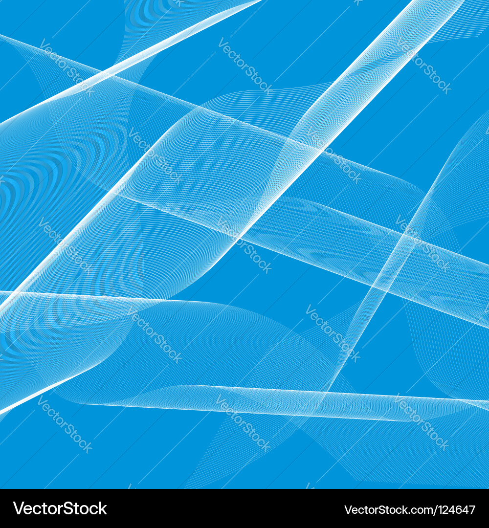 Blue background with white lines using blend tool vector image