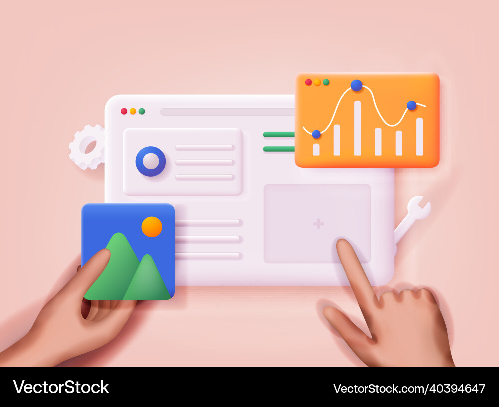 Concept of seo optimization for website Concept of seo optimization for website vector image