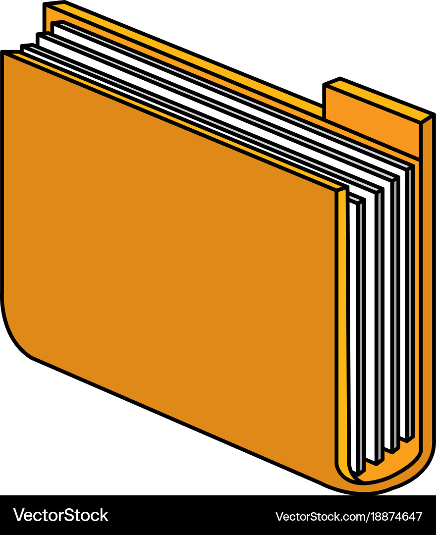 Documents folder isolated icon vector image
