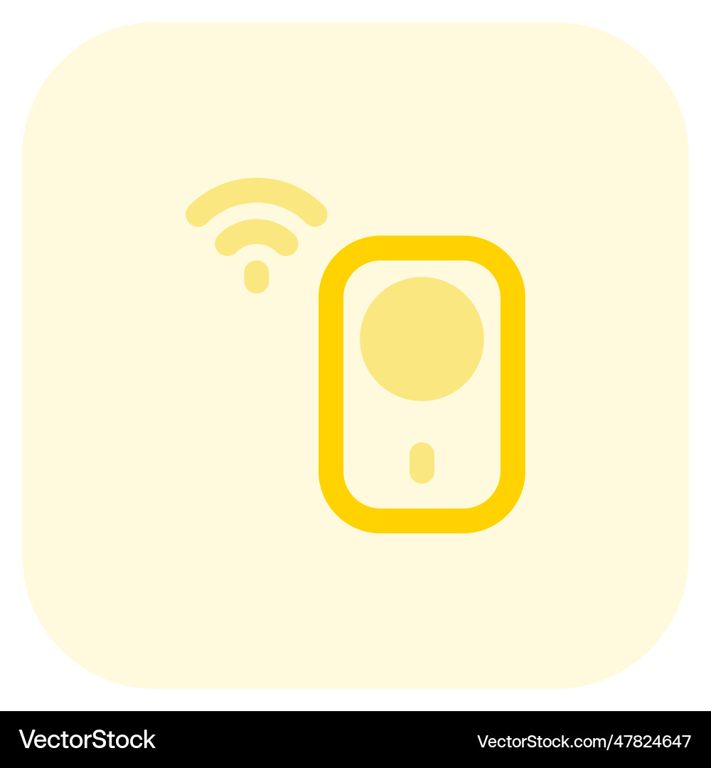 Electronic wireless device to detect motion Vector Image