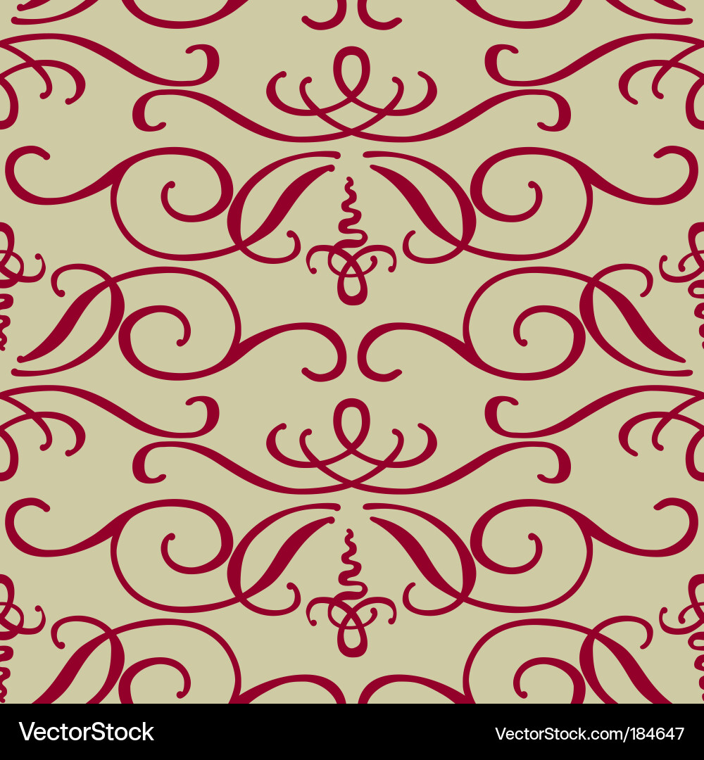 Ornate Scrollwork Pattern vector image