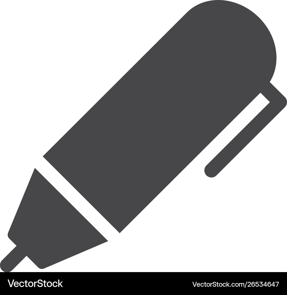 Pen icon simple sign for web site and mobile app Pen icon simple sign for web site and mobile app vector image