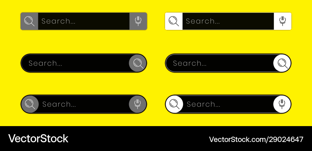 Web search bar design for application Vector Image