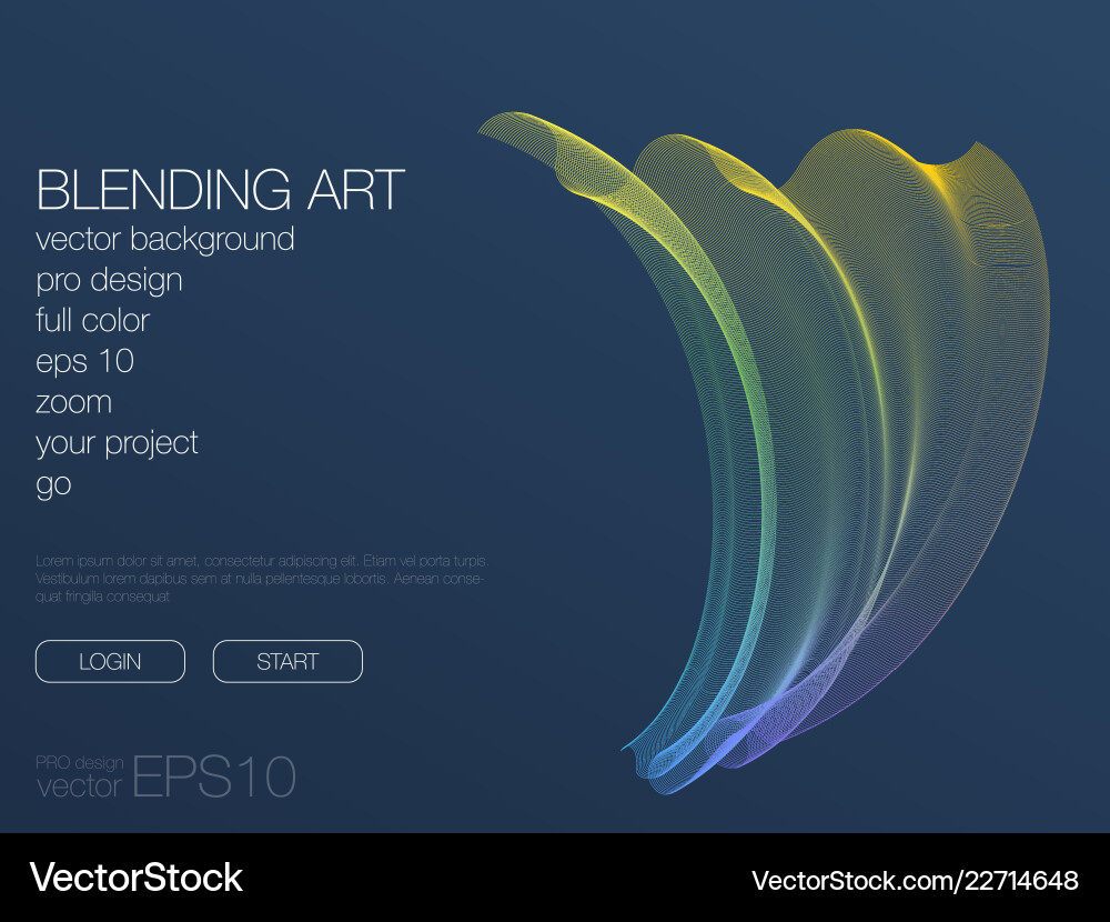 Abstract blend background template for web site Abstract blend background template for web site Vector Image