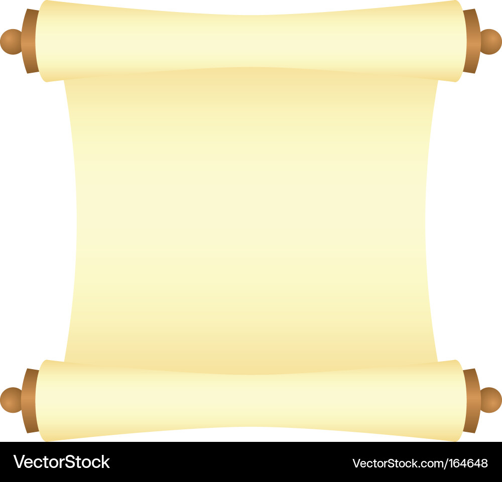Antique Parchment Scroll vector image