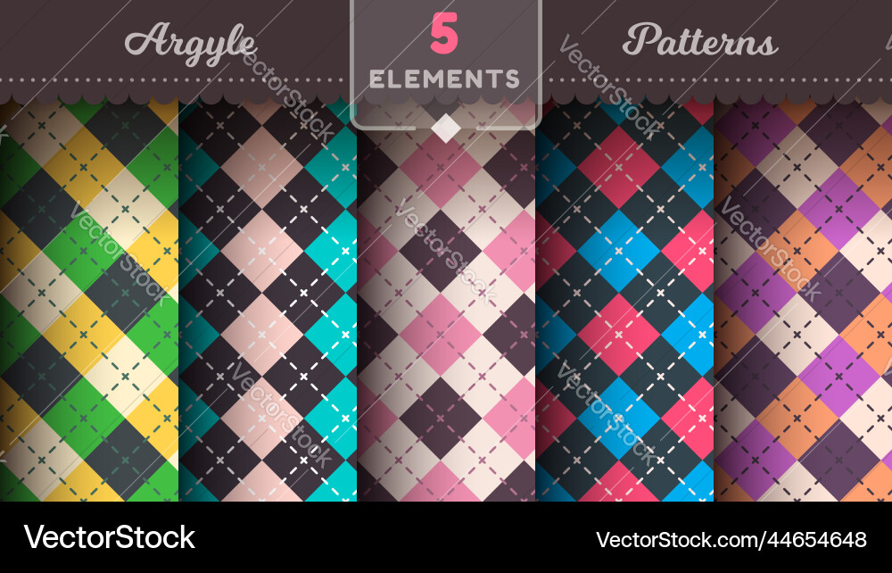 Argyle seamless pattern fabric texture background Argyle seamless pattern fabric texture background Vector Image