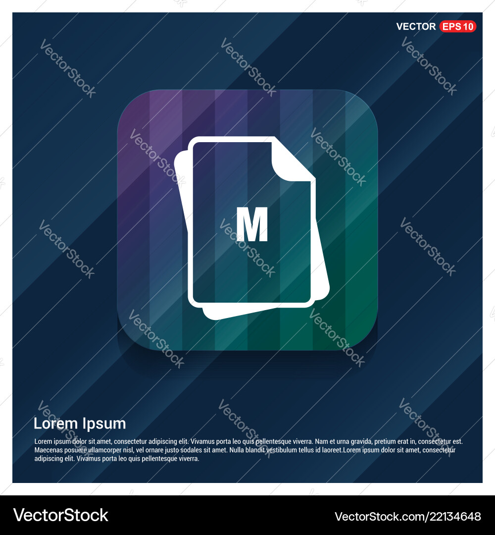 File format icon Vector Image
