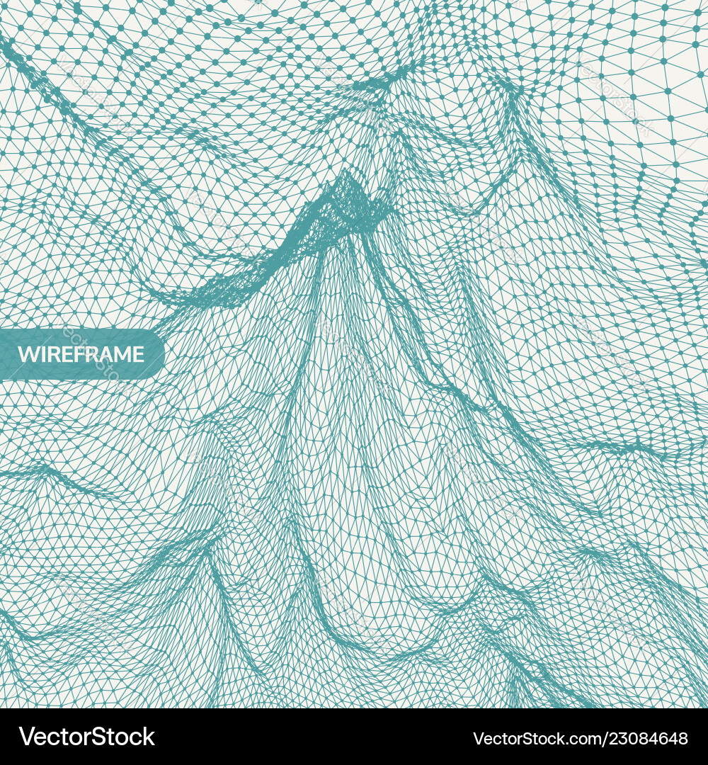 Lattice structure science technology 3d grid Lattice structure science technology 3d grid Vector Image