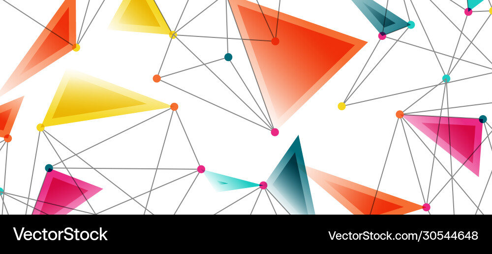 Line points connections triangular technology Line points connections triangular technology Vector Image