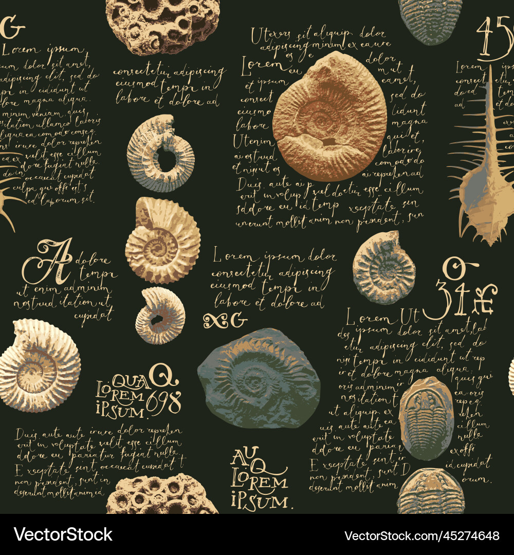 Seamless pattern background with photo of ancient Seamless pattern background with photo of ancient vector image