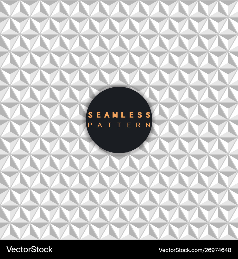 White Geometric Triangle Pattern Vector Image