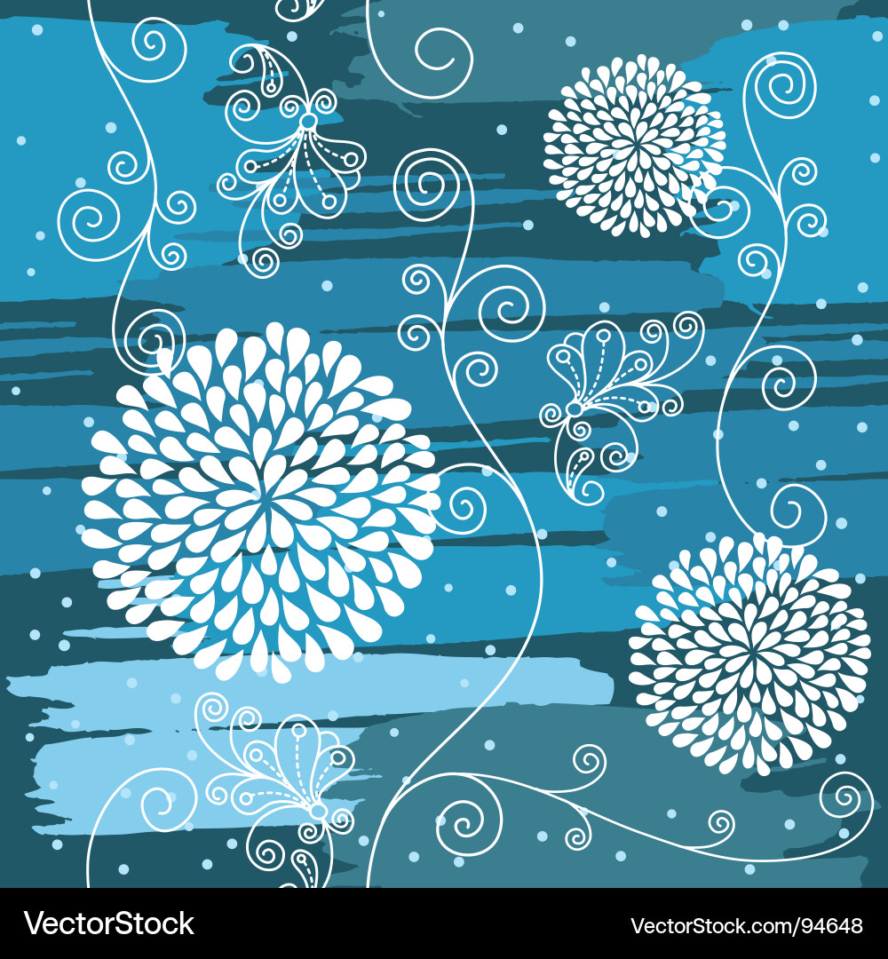 Winter Snowflake Pattern Vector Image