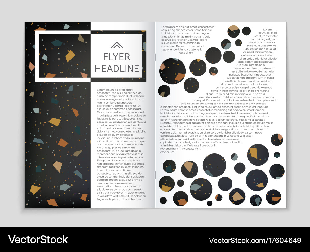 Abstract layout background set for art vector image