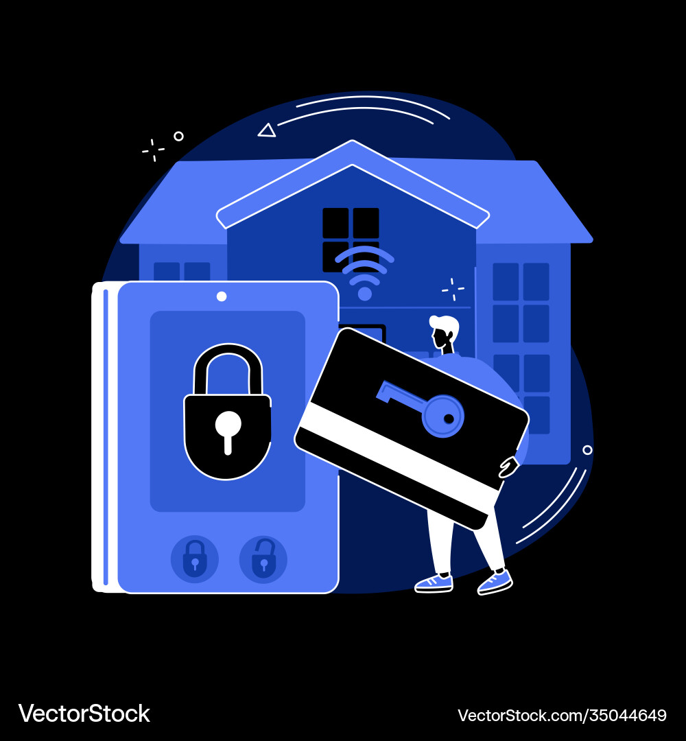 Access control system abstract concept Access control system abstract concept vector image