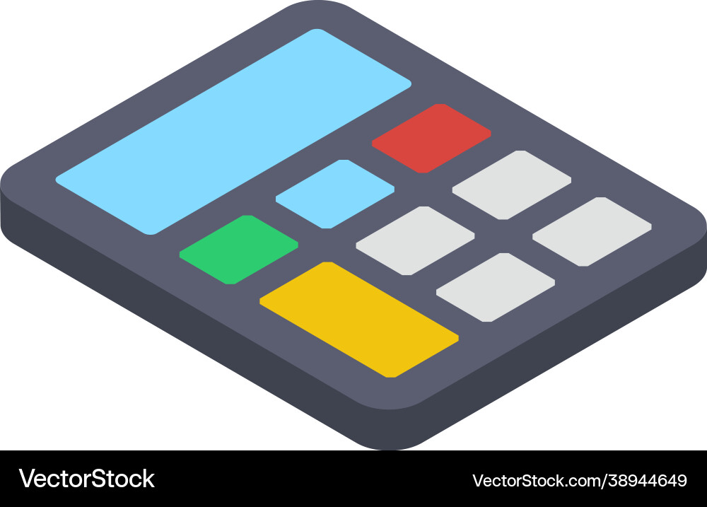 Calculating device Vector Image