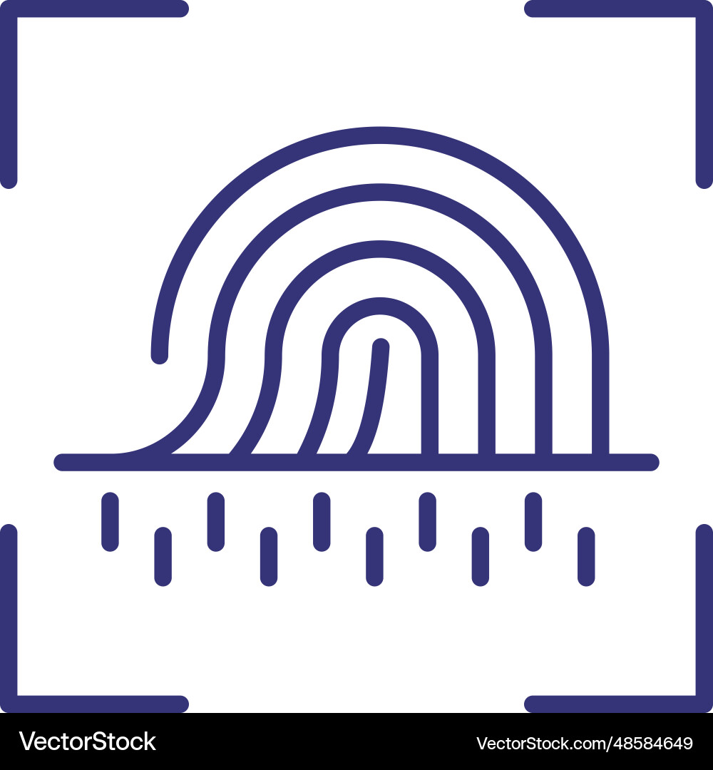 Sensor data line icon Vector Image