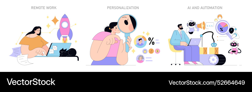 Small business flat Small business flat vector image