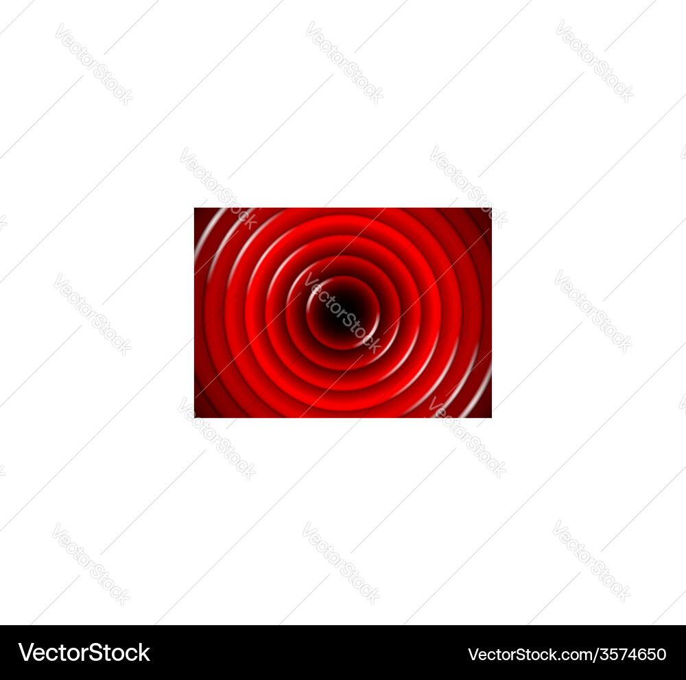 Abstract background with glossy red circles Vector Image