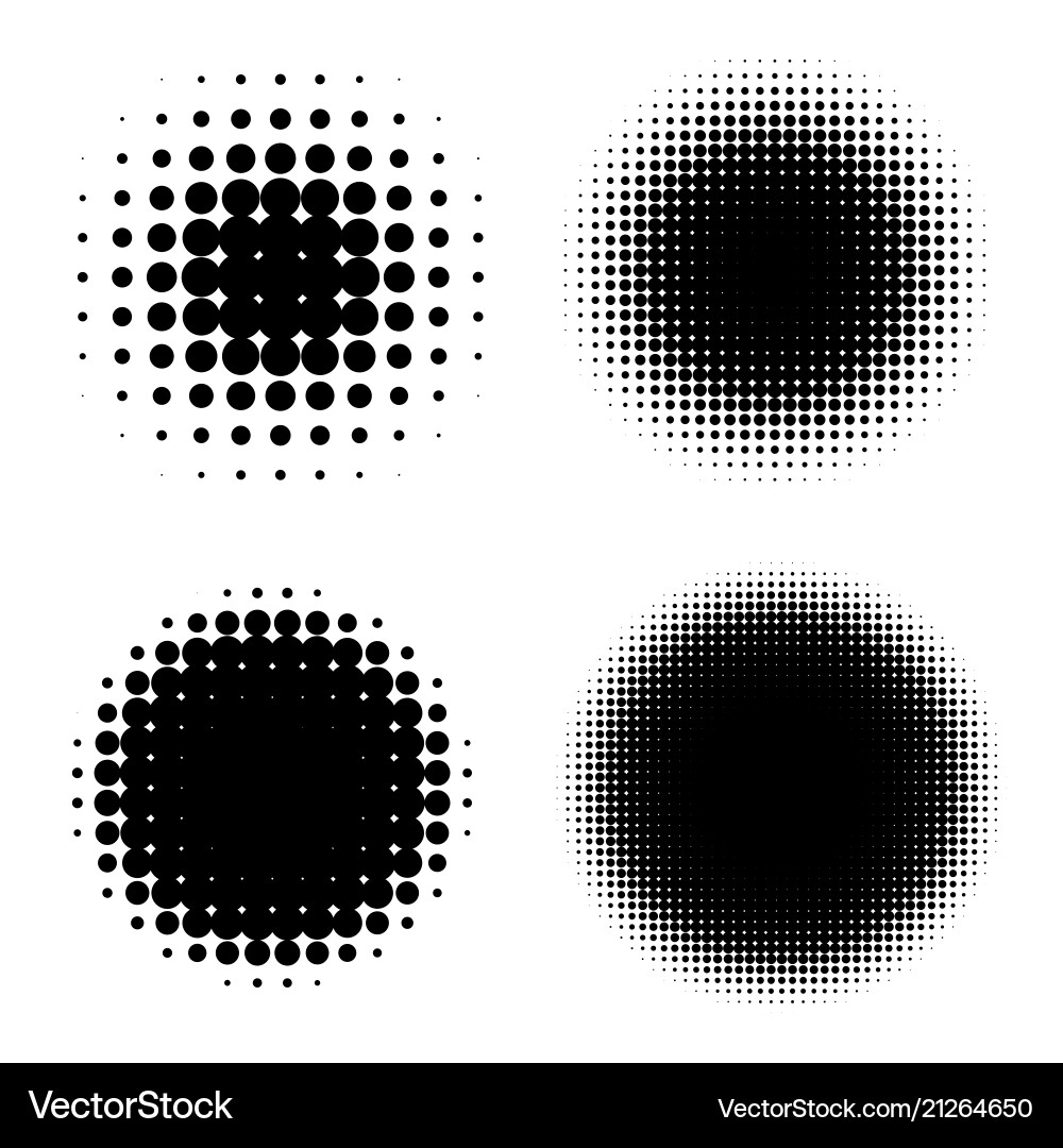 Abstract halftone backgrounds set Abstract halftone backgrounds set vector image