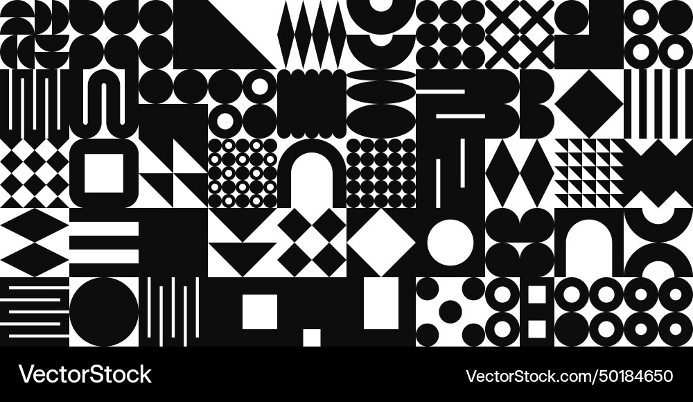 Brutalist geometric texture with simple shapes Brutalist geometric texture with simple shapes vector image