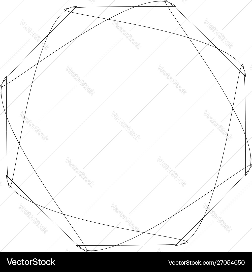 Circular geometric design elements with editable Vector Image