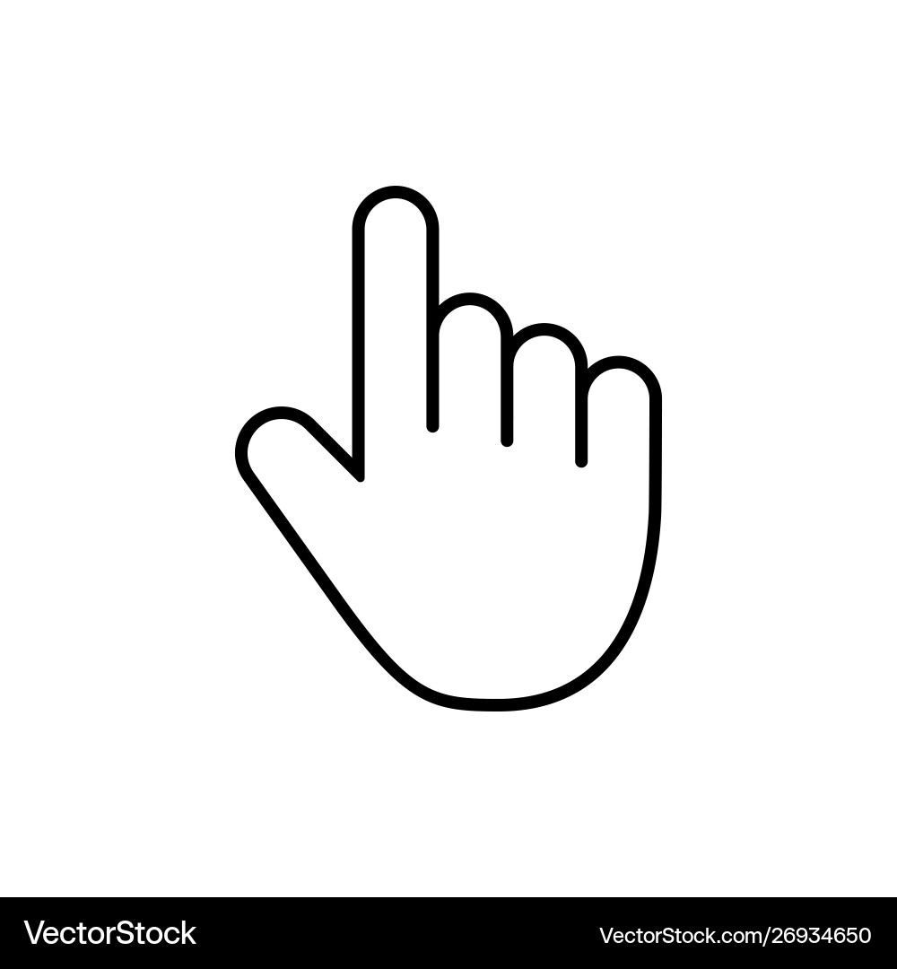 Computer Maus klicken Cursor grau Pfeil-Symbol vektorbild