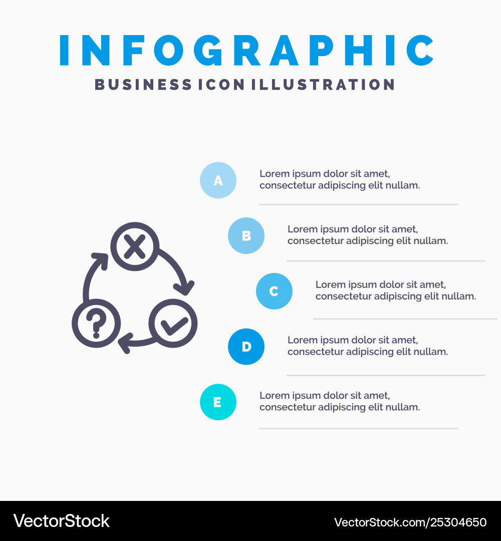 Daily flow issues organization realization line Daily flow issues organization realization line Vector Image