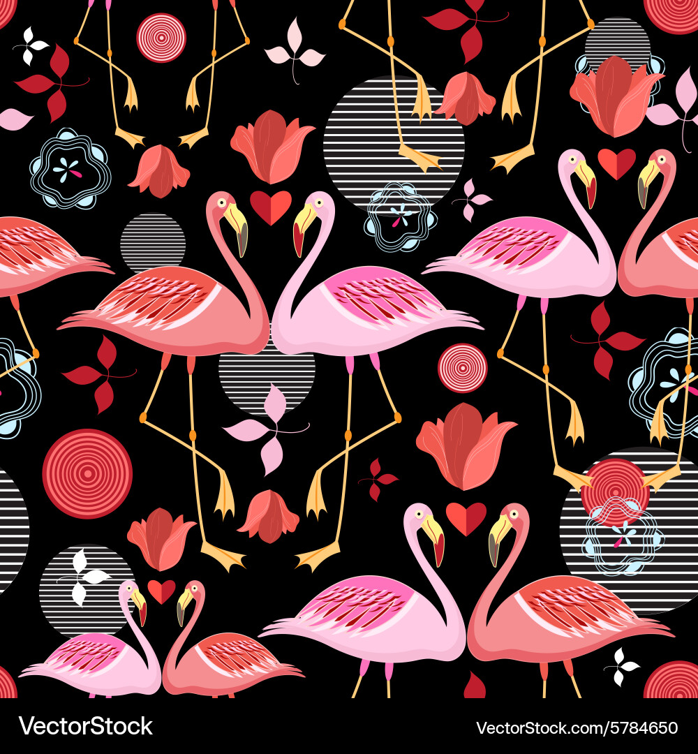 Flamingo Pattern vector image