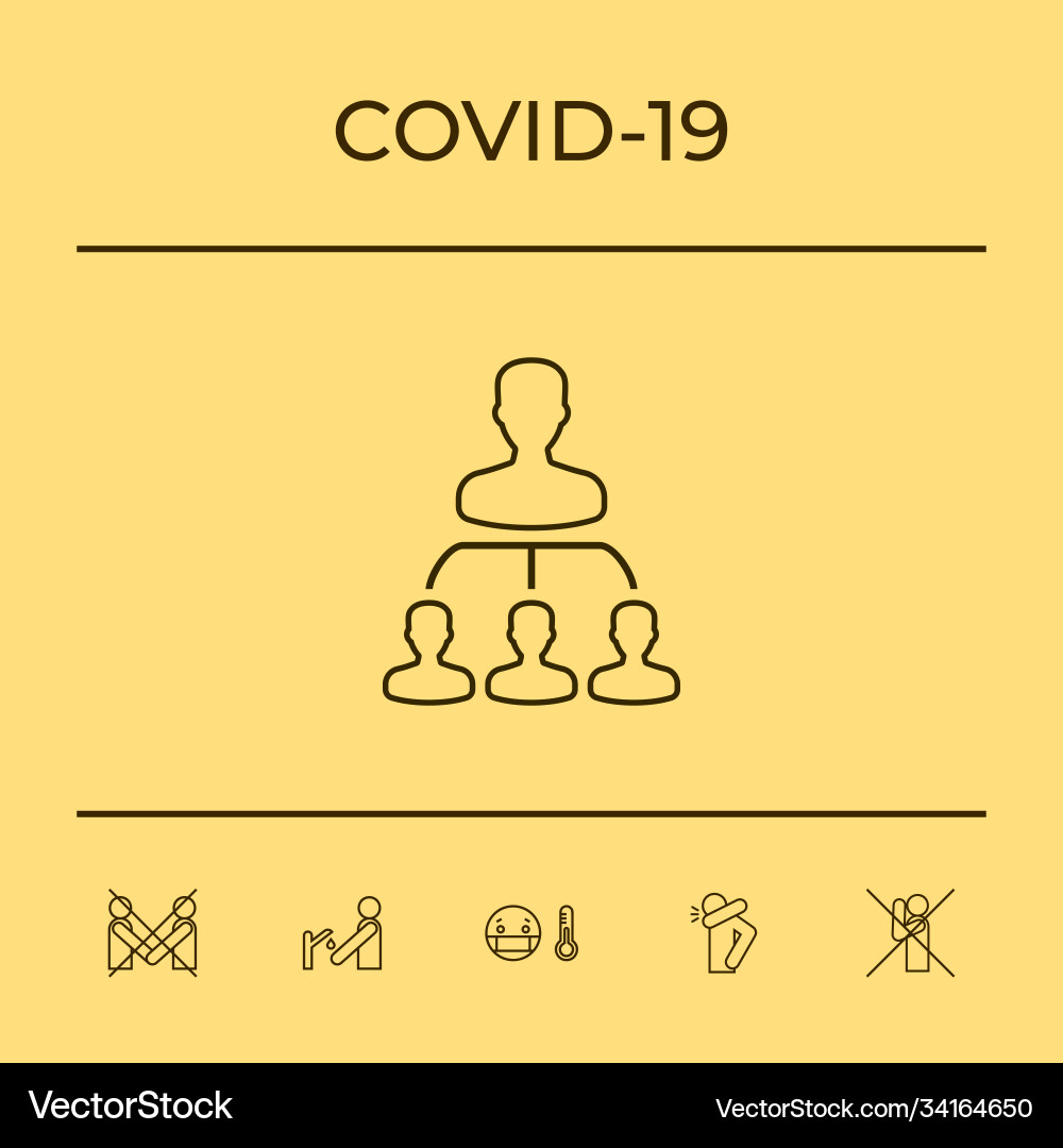 Hierarchy - line icon graphic elements vector image