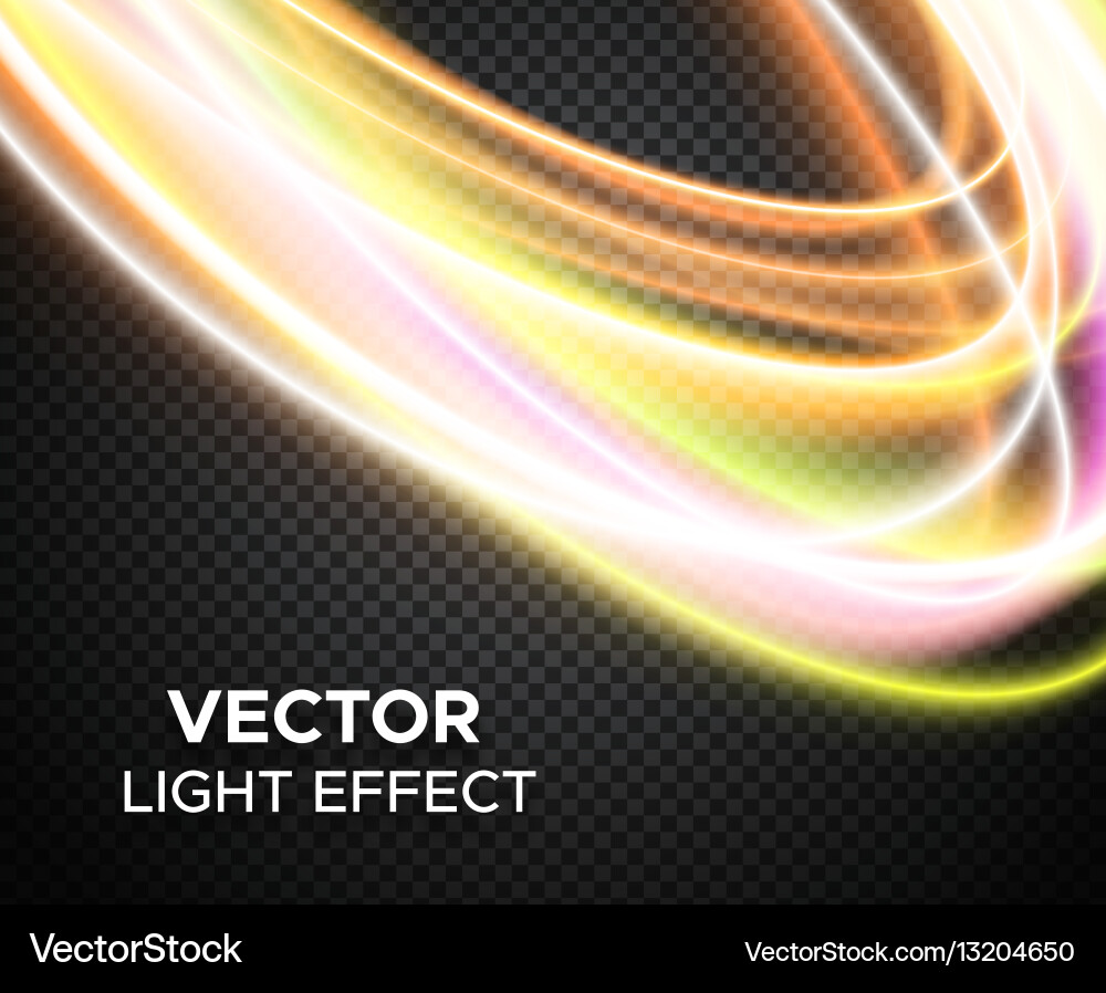 Light effect on checkered background vector image