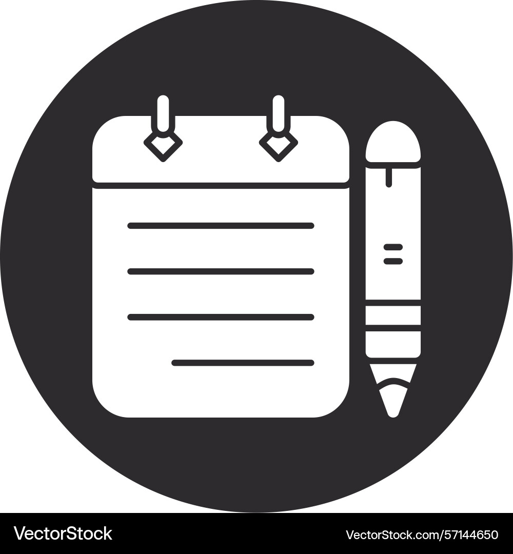 Memo inverted circle black Vector Image
