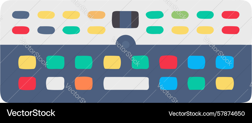 Modern dj mixer console icon design generative ai Vector Image