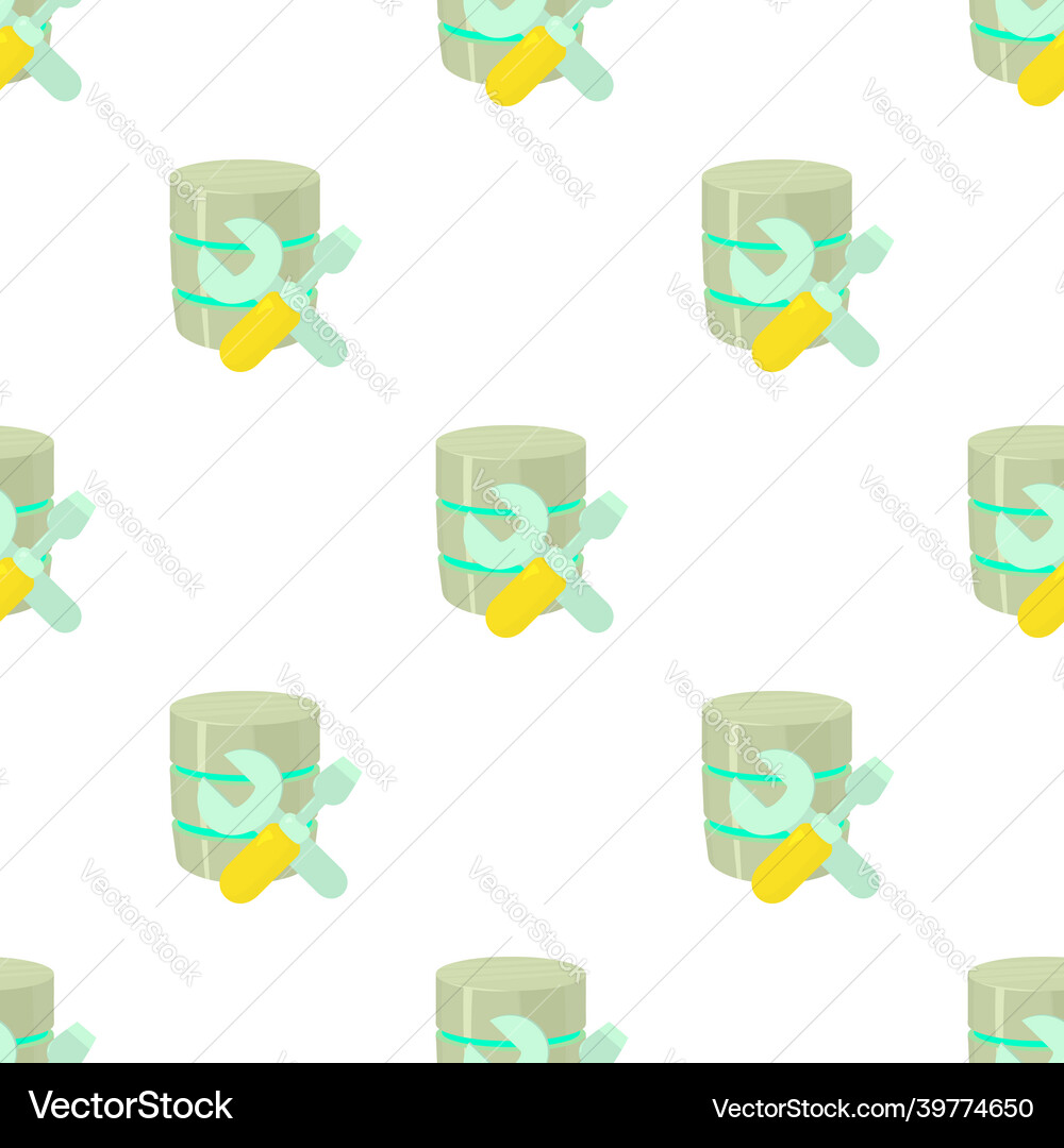 Repairing database pattern seamless Repairing database pattern seamless Vector Image